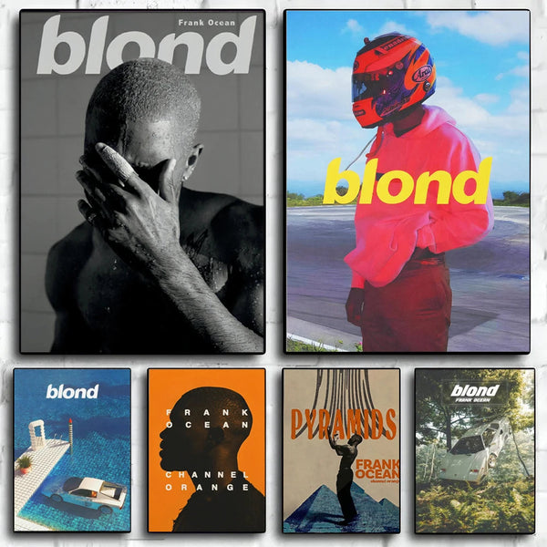 Frank Ocean Blond Album Prints Poster Pop Music Artists Canvas Painting for Living Room Home Decor Poster Fans Gifts-unframed ZenGlow