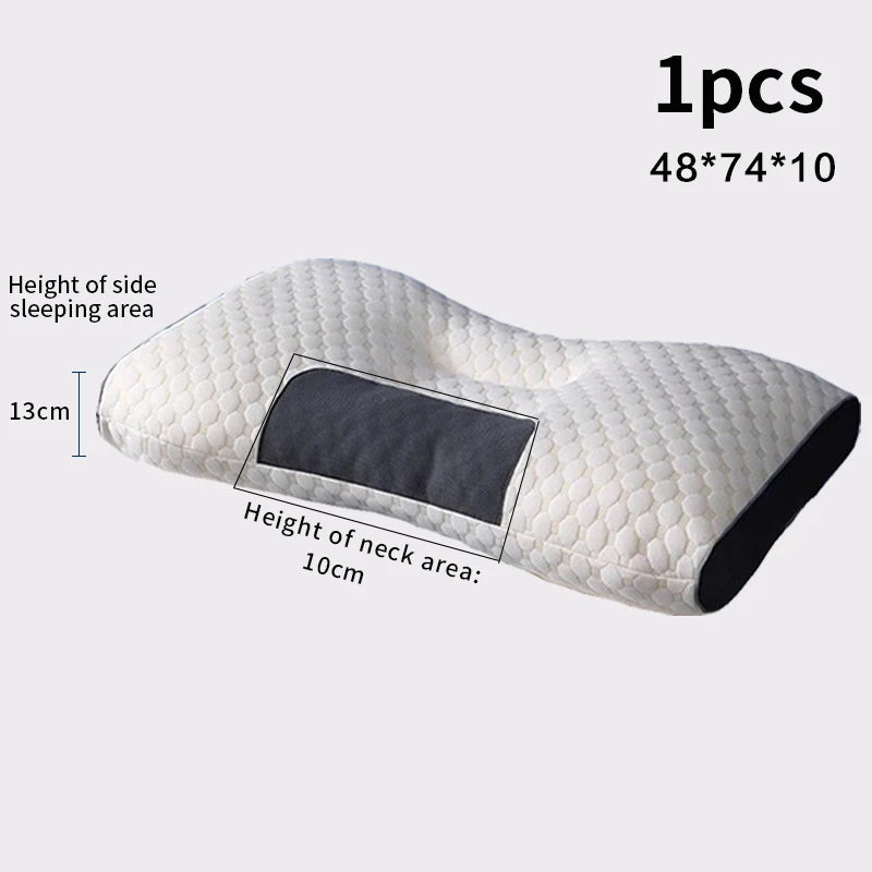Neck Pillow Help Sleep And Protect The Neck Cervical Orthopedic Household Soybean Fiber SPA Massage Pillow For Sleeping New ZenGlow