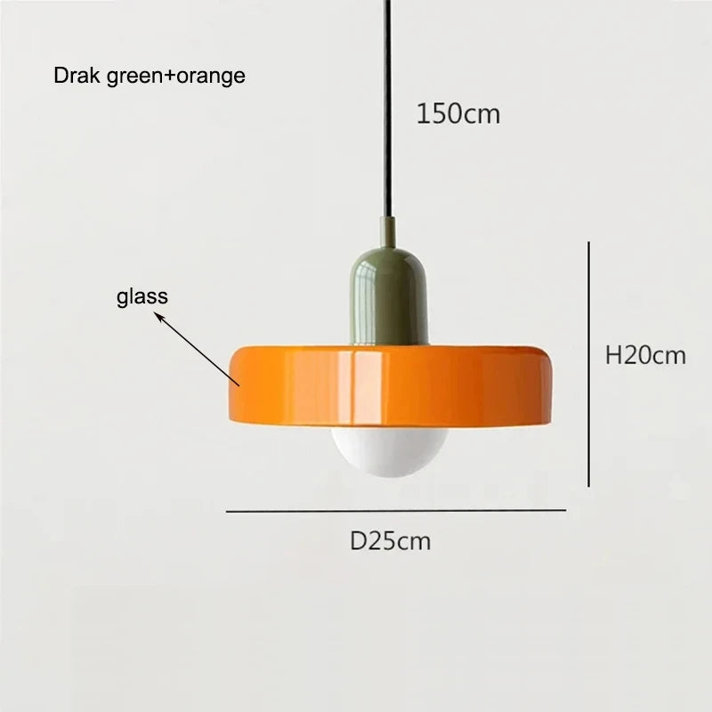 Nordic Bauhaus Glass Chandelier ZenGlow