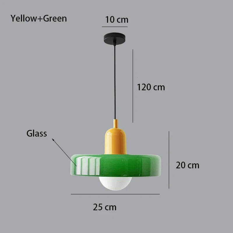 Nordic Bauhaus Glass Chandelier ZenGlow