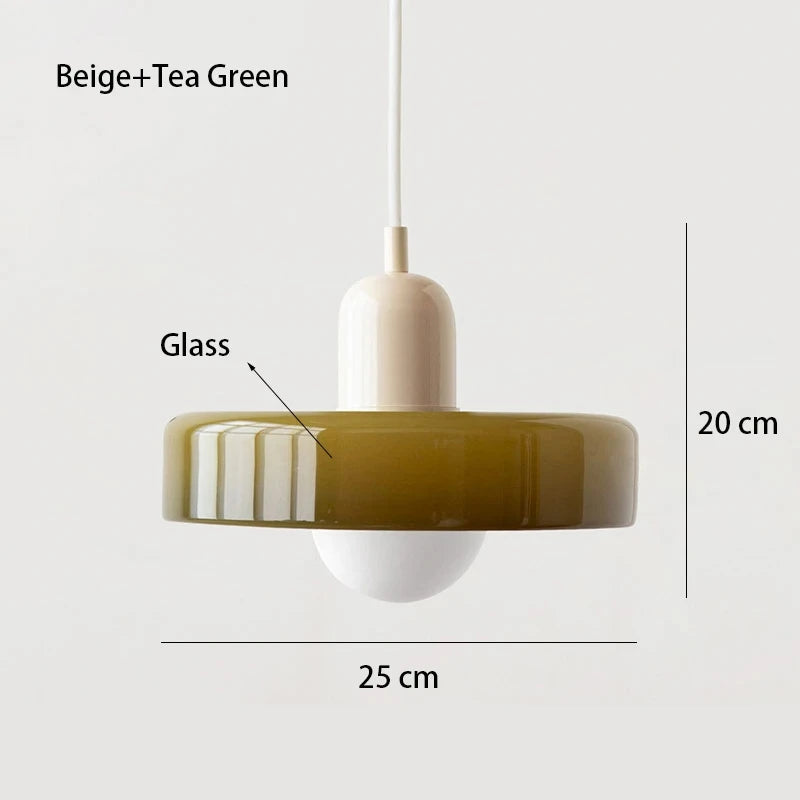 Nordic Bauhaus Glass Chandelier ZenGlow