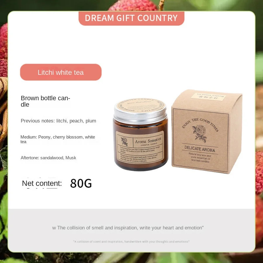 Litchi White Tea Aromatherapy Candle ZenGlow