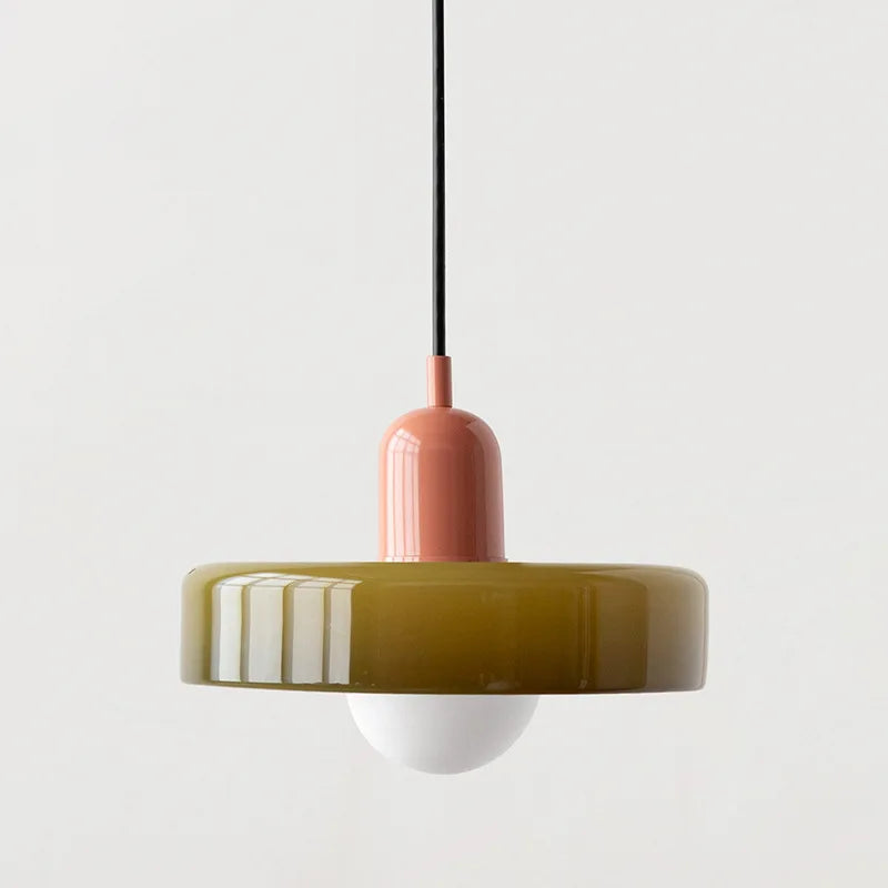 Nordic Bauhaus Glass Chandelier ZenGlow