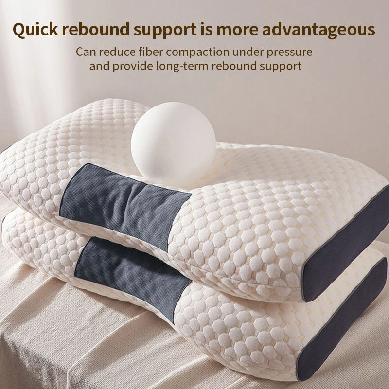 Neck Pillow Help Sleep And Protect The Neck Cervical Orthopedic Household Soybean Fiber SPA Massage Pillow For Sleeping New ZenGlow