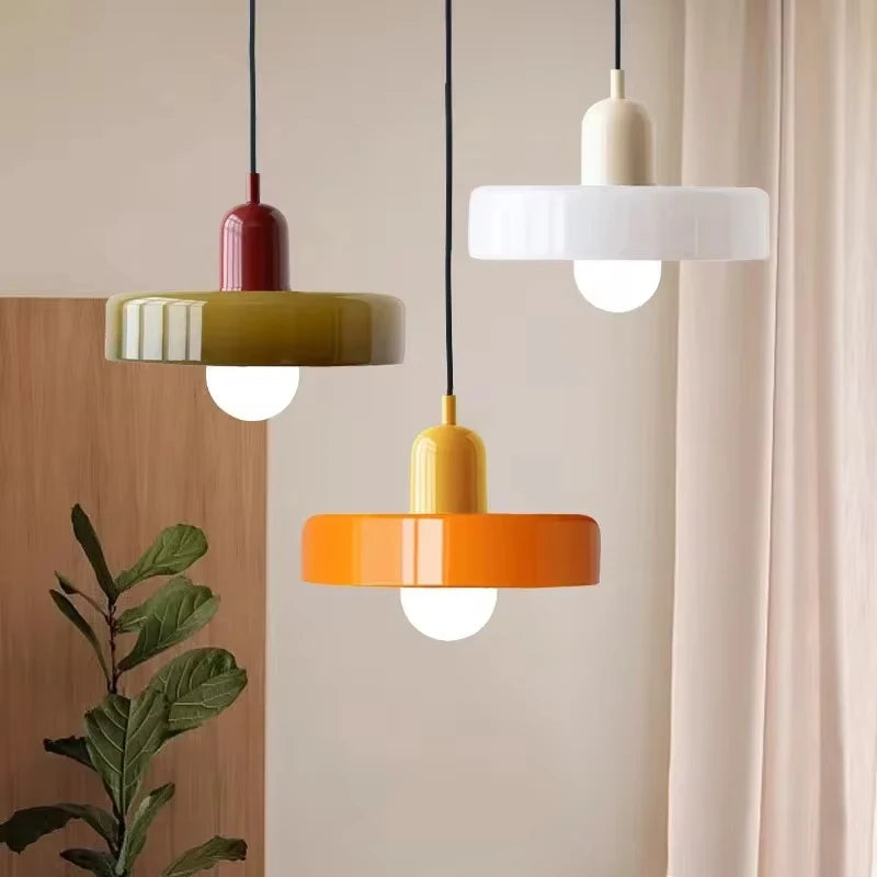 Nordic Bauhaus Glass Chandelier ZenGlow
