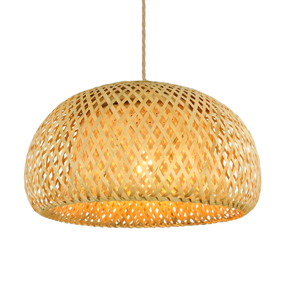 Bamboo Lantern Pendant Lamp ZenGlow