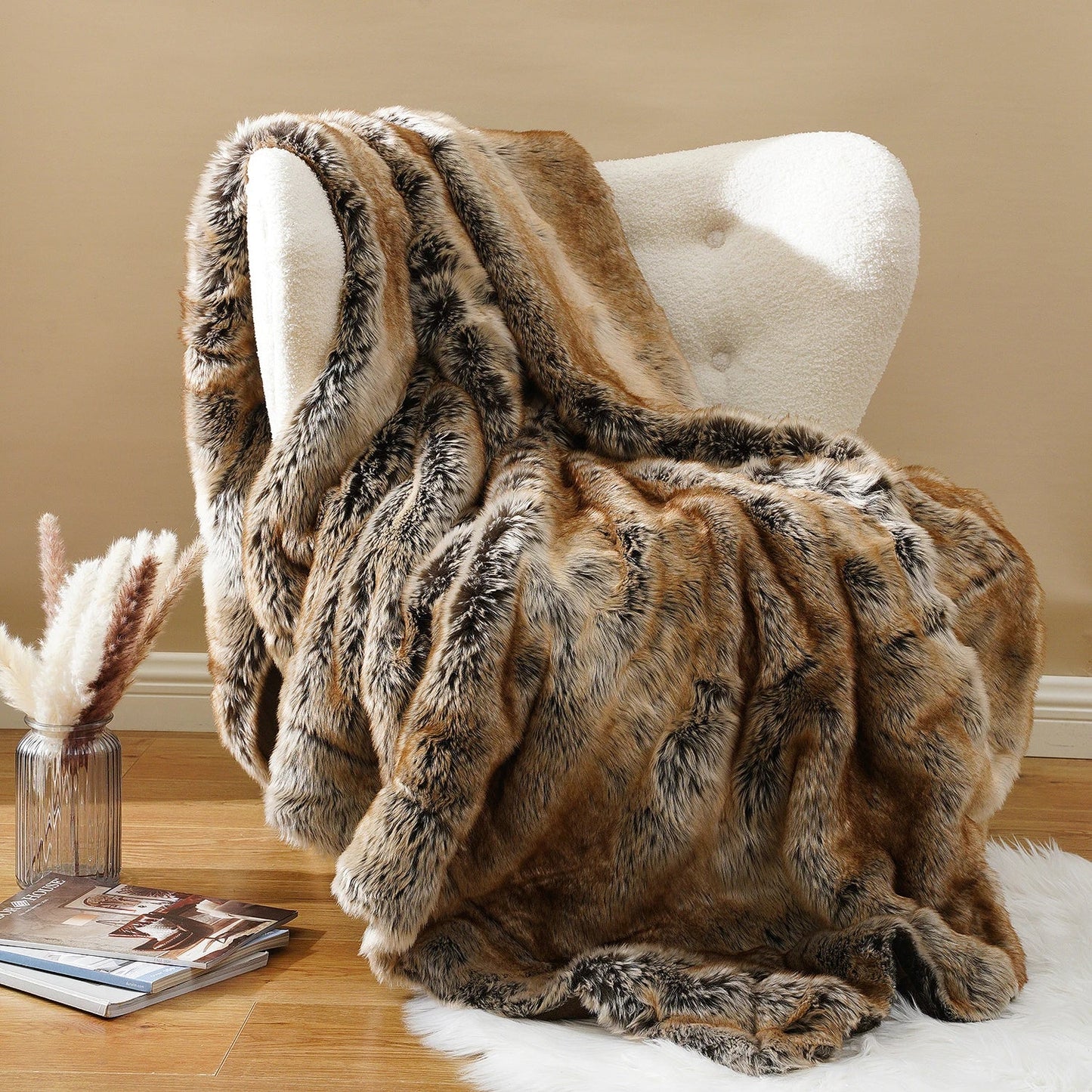 Luxury Faux Fur Throw Blanket ZenGlow