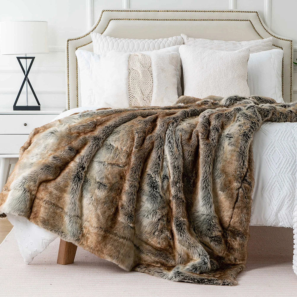 Luxury Faux Fur Throw Blanket ZenGlow