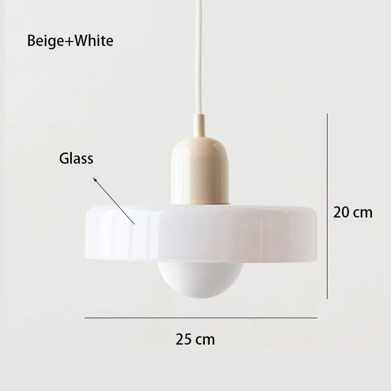 Nordic Bauhaus Glass Chandelier ZenGlow