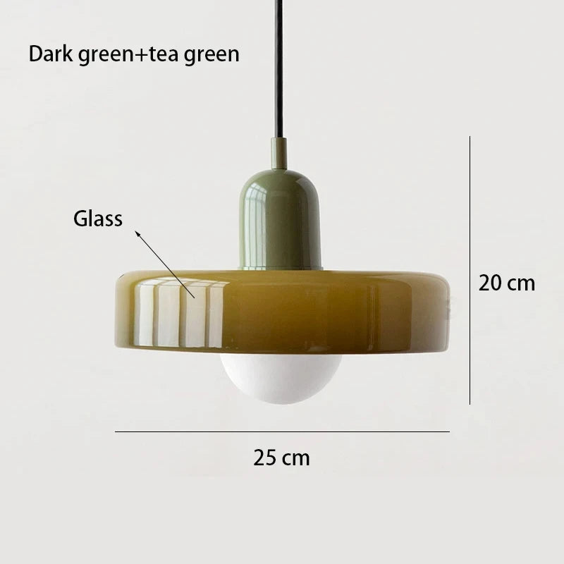 Nordic Bauhaus Glass Chandelier ZenGlow