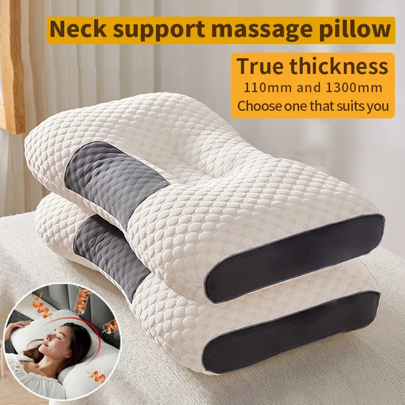Neck Pillow Help Sleep And Protect The Neck Cervical Orthopedic Household Soybean Fiber SPA Massage Pillow For Sleeping New ZenGlow