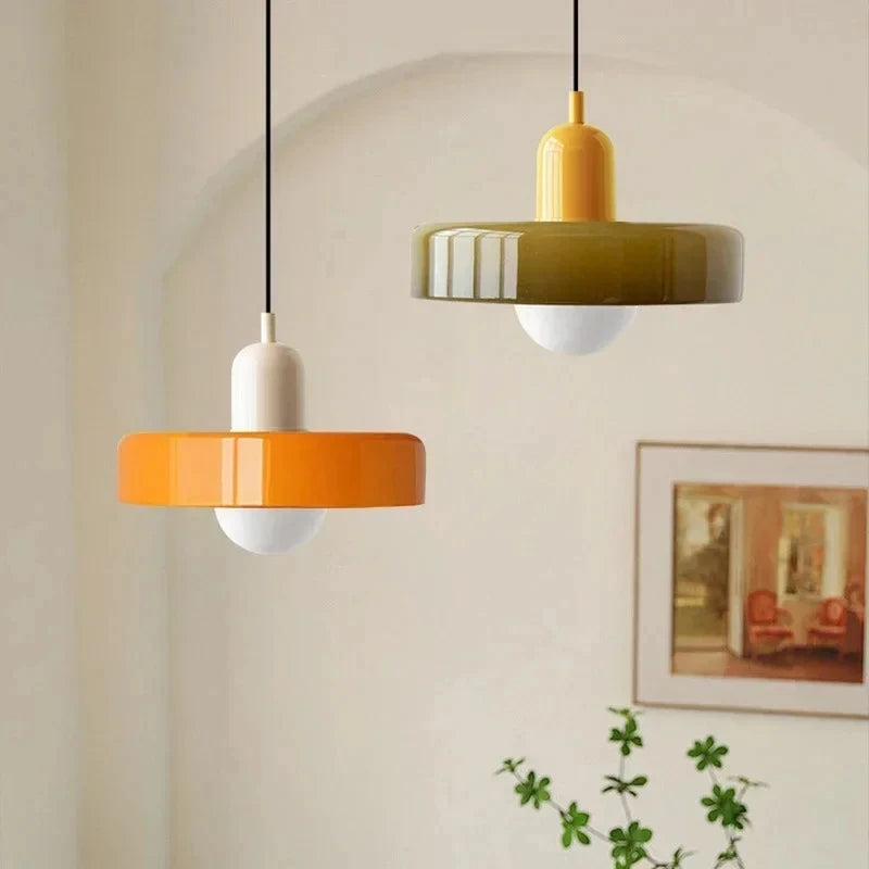 Nordic Bauhaus Glass Chandelier ZenGlow