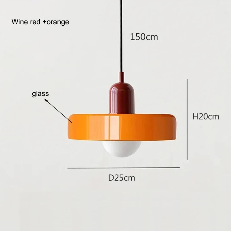 Nordic Bauhaus Glass Chandelier ZenGlow