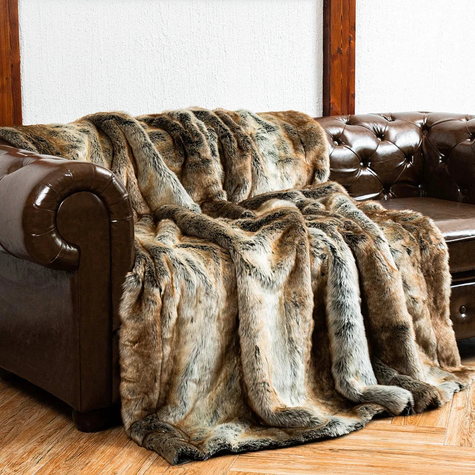 Luxury Faux Fur Throw Blanket ZenGlow